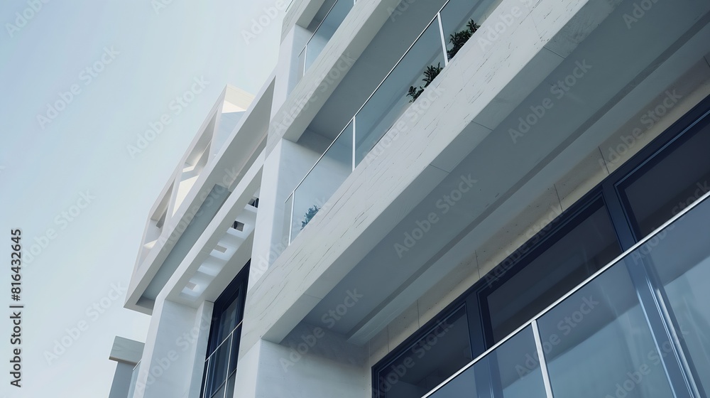 Obraz premium Apartment building mockup space and advertising billboard commercial housing and real estate in city Empty poster for property marketing branding and communication with announcement in : Generative AI