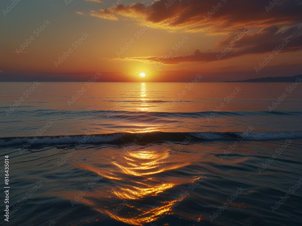 Fototapeta premium sunset over the sea