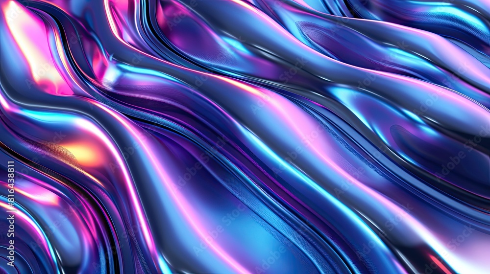 Fototapeta premium Futuristic neon light patterns with dynamic movements and bright highlights