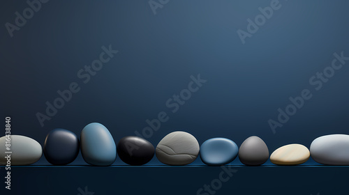 Pebbles of different sizes and colors