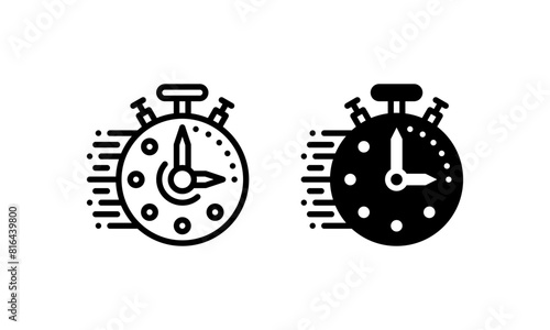 Stopwatch Icon. These vector image can be used as icons, illustrations, user interface, clip art, and for purposes related to sports