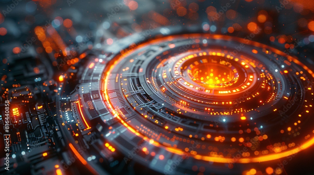 A futuristic 3D icon representing the possibilities of virtual reality technology. A futuristic 3D icon representing the possibilities of virtual reality technology.
