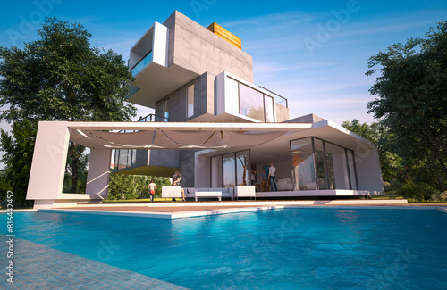 Multilevel original villa w...