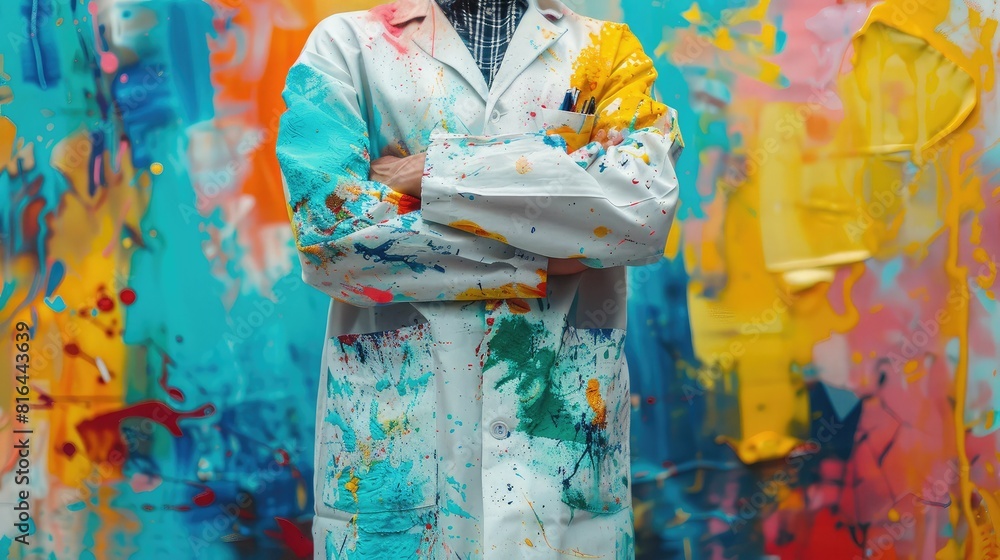 Naklejka premium banner background of National IEEE Global Engineering Day theme banner design for microstock, no text, and wide copy space