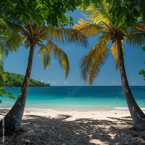 palm trees on the beach