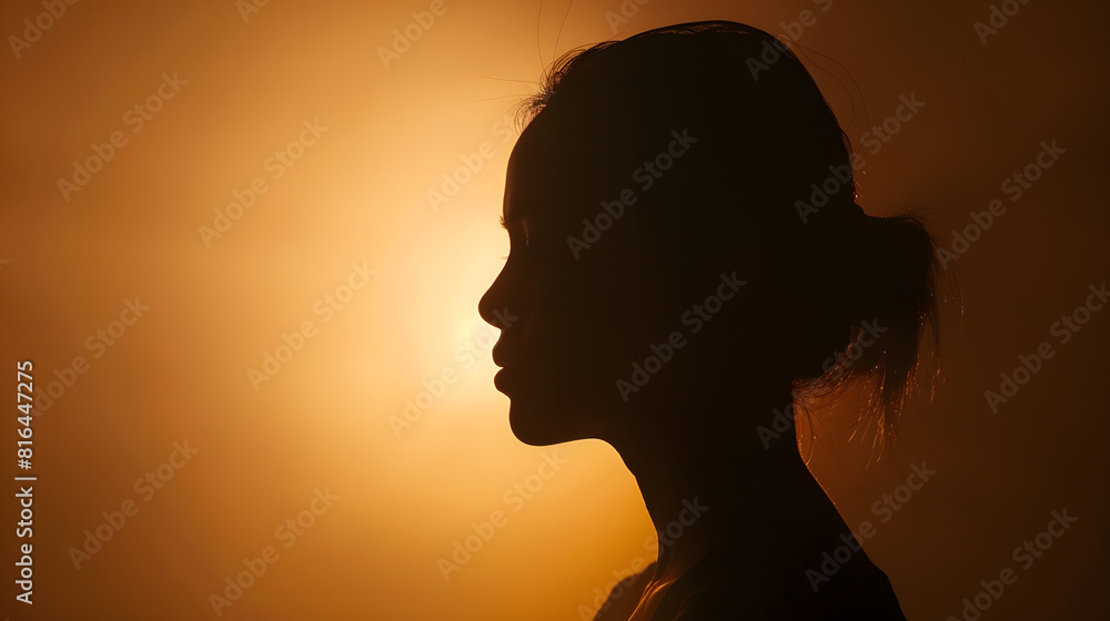 Silhouette of a woman isolated photo of a woman : Generative AI Silhouette of a woman isolated photo of a woman : Generative AI