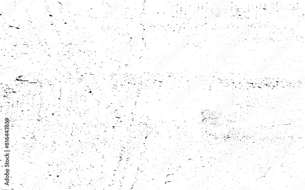 Black grainy texture isolated on white background. Distress overlay textured. Dust overlay textured. Grain noise particles. Rusted white effect. Grunge design elements. Vector illustration