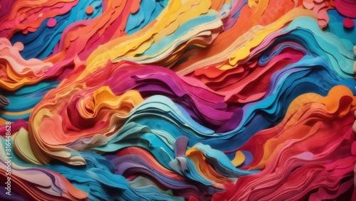 background of waves Generated Ai 