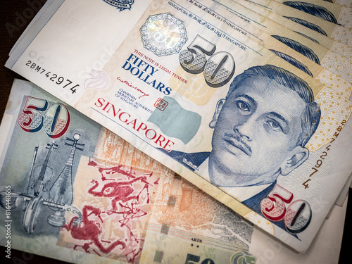 Photography Singapore dollar money background