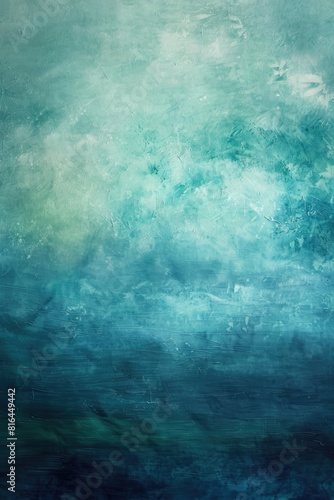 Painted Backdrop: Dreamy Aqua and Green Shades for Romantic Background