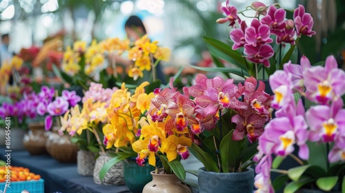 Wallpaper Mural Cattleya orchids showcased at Tao Dan spring flower festival Torontodigital.ca