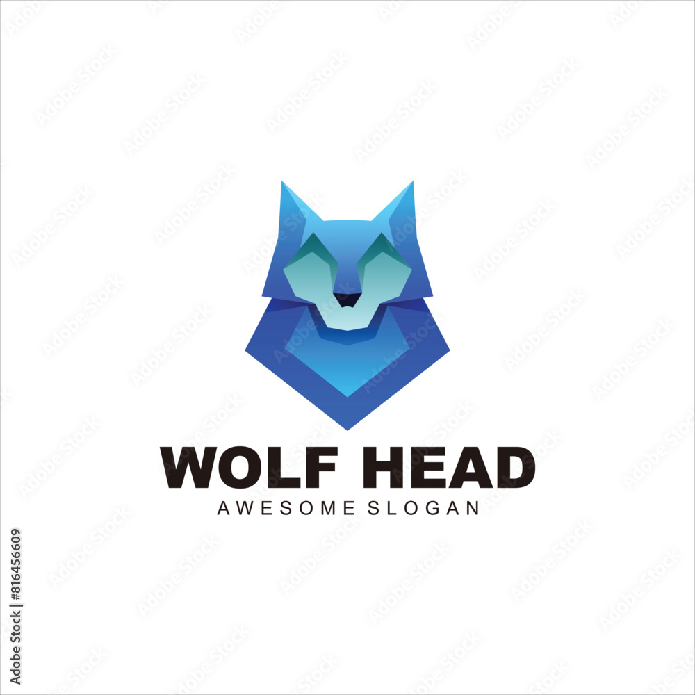 wolf logo colorful wolf logo colorful