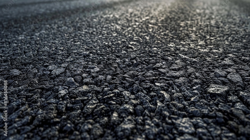 Textured asphalt road surface at dusk Textured asphalt road surface at dusk