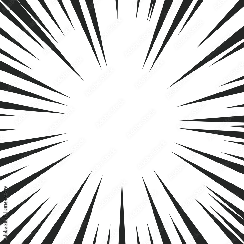 Obraz premium Comic Action Speed Frame