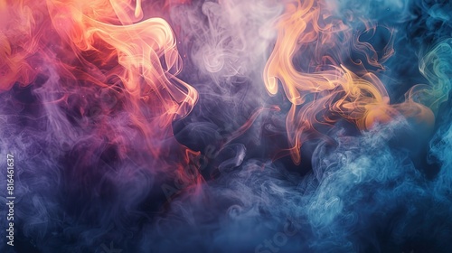 Smoke and gas wallpaper