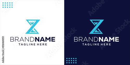 Creative Hourglass Z Letter logo, Design Inspiration, Design Illustration, Vector