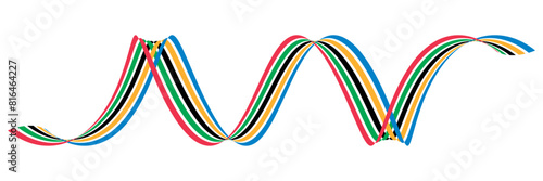 olympics games colors ribbon. vector design element