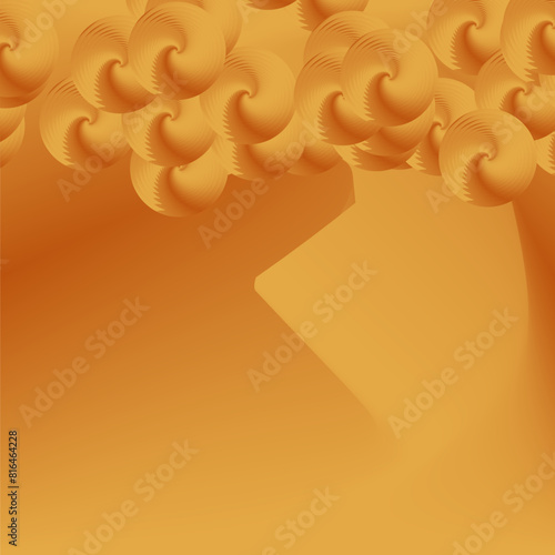 Gradient mesh abstract background. Blurred backdrop with simple muffled colors. Semi normal gold brown glitter dark light standart.