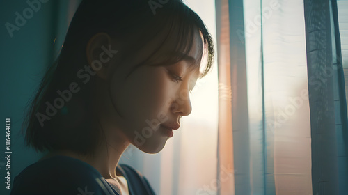 Silhouette photo of young Asian woman feeling upset sad unhappy or disappoint crying lonely in her room Young people mental health care problem lifestyle concept : Generative AI Free Download Silhouette photo of young Asian woman feeling upset sad unhappy or disappoint crying lonely in her room Young people mental health care problem lifestyle concept : Generative AI - GFXLoad