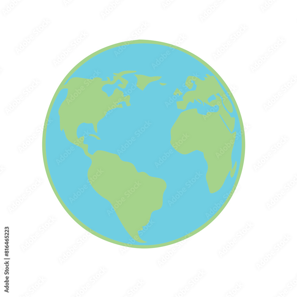  globe line color illustration for download