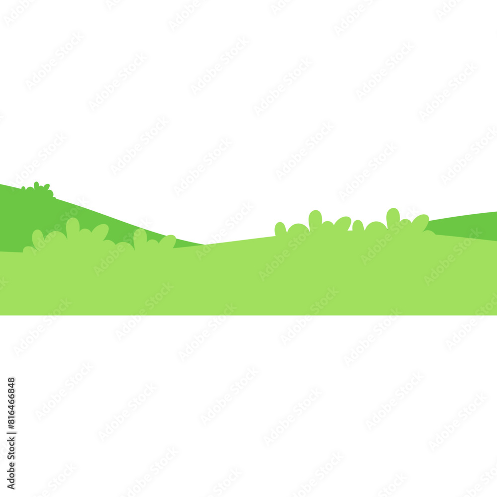Obraz premium Grass Land Wave