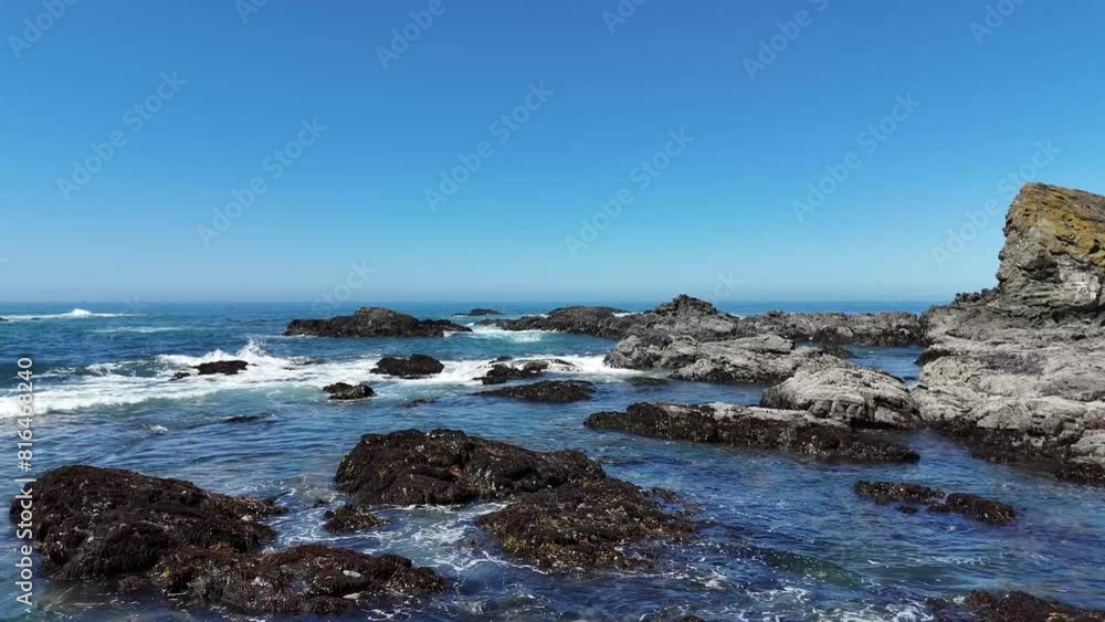 Pacific Ocean Coast, Drone, Northern California Pacific Ocean Coast, Drone, Northern California