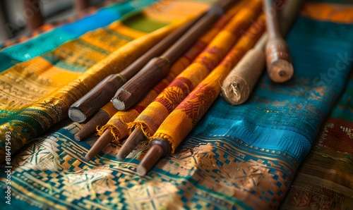 Wallpaper Mural National Handloom Day copy space Torontodigital.ca