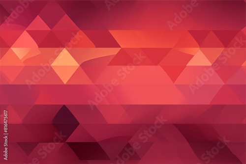 Mosaic featuring a gradient of crimson and pink triangles background seamless pattern