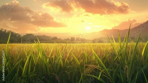 Field of rice