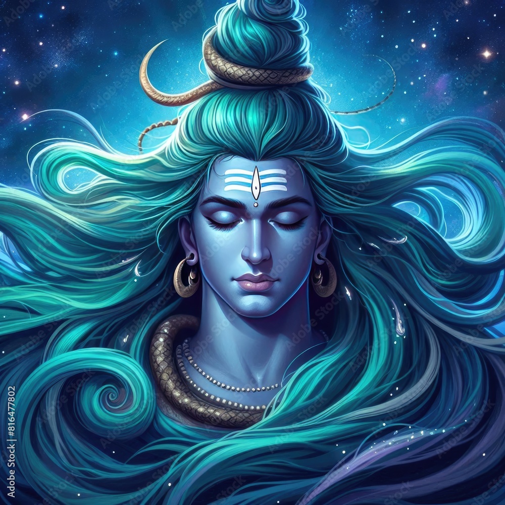 Shiva is believed to be at the core of the centrifugal force of the universe, due to his responsibility for death and destruction. 