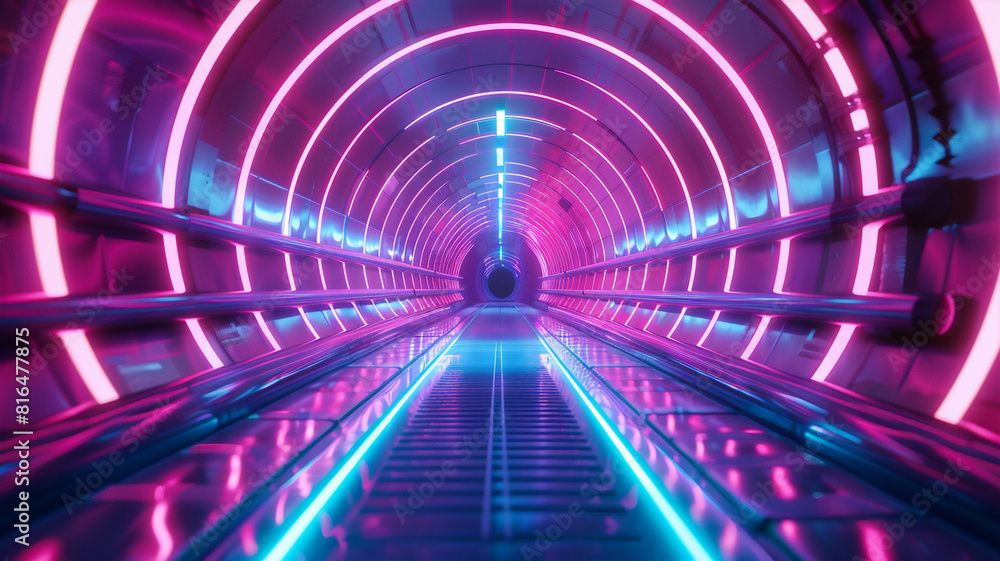 Futuristic light trail in tunnel abstract background . Futuristic light trail in tunnel abstract background .