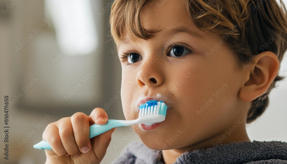 child brushing teeth child brushing teeth