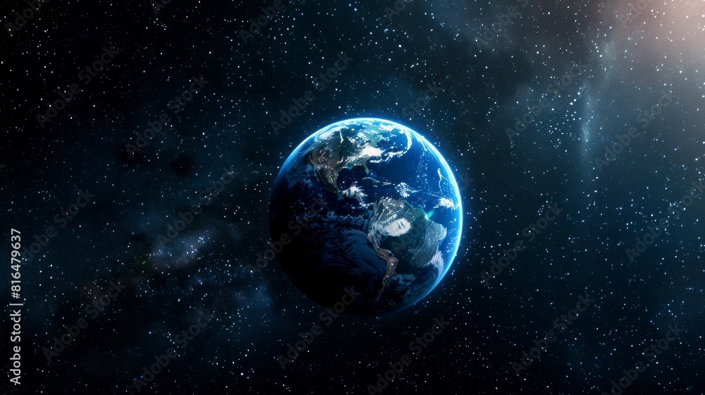 portrait of planet earth horizon in space portrait of planet earth horizon in space