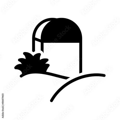 Vector solid black icon for Milestone
