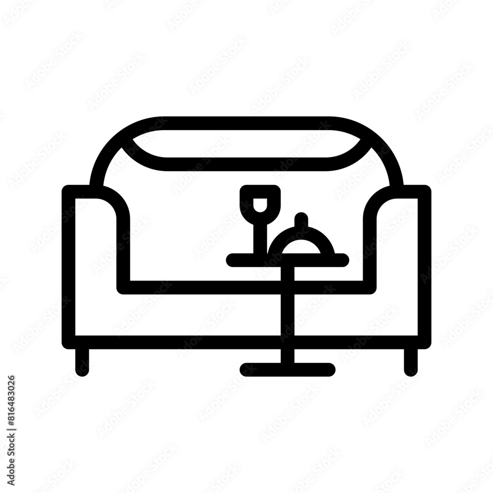 Lounge hotel room icon. Suitable for website, logo, app, template and UI designs. Lounge hotel room icon. Suitable for website, logo, app, template and UI designs.