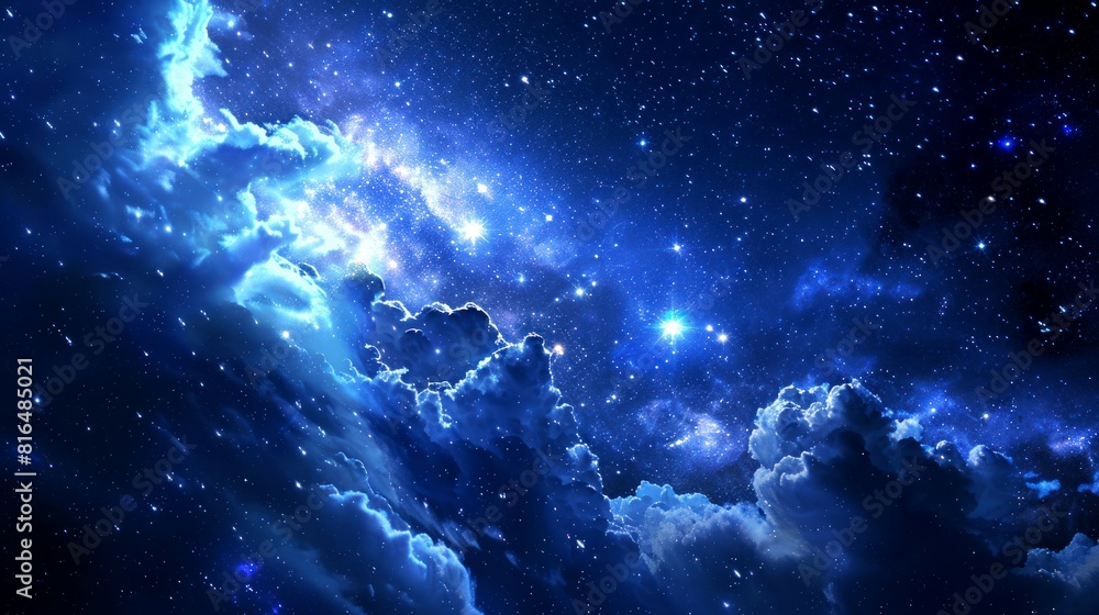 Obraz premium nebula, galaxy, star, space background