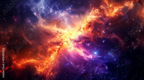 nebula, galaxy, star, space background