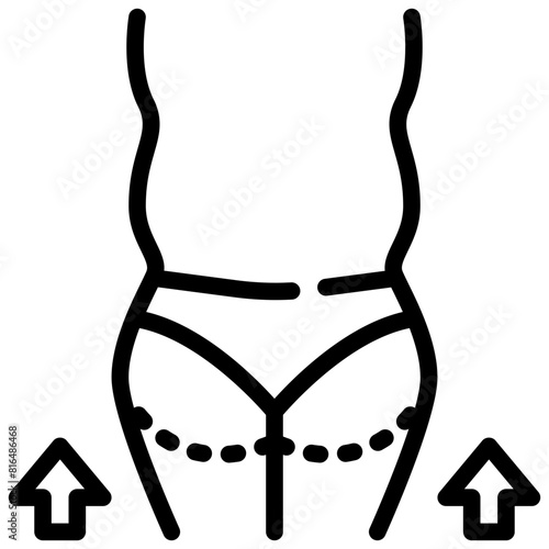 body liposuction fat surgery cosmetic beauty simple line