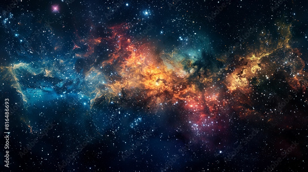Fototapeta premium nebula, galaxy, star, space background