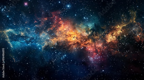 nebula, galaxy, star, space background