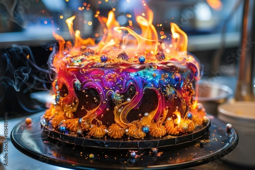Magical burn away cake