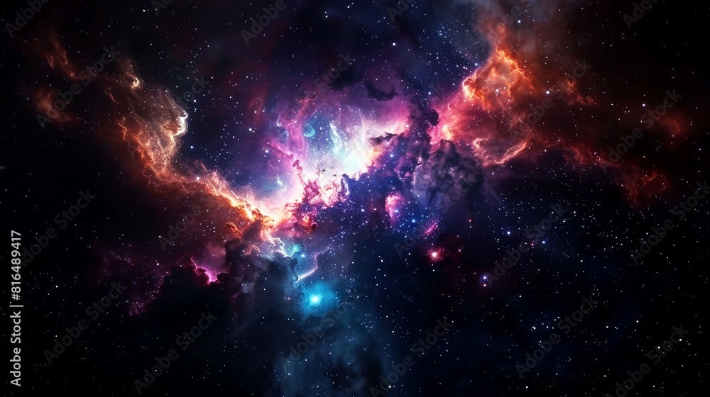 Fototapeta premium nebula, galaxy, star, space background
