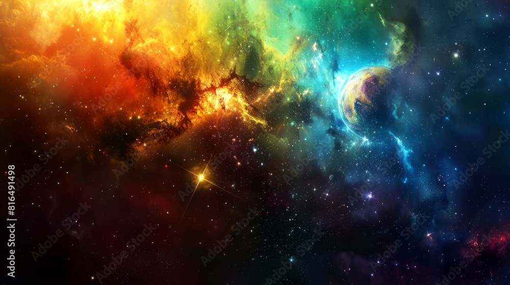 Fototapeta premium nebula, galaxy, star, space background