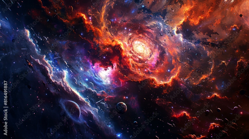 Fototapeta premium nebula, galaxy, star, space background
