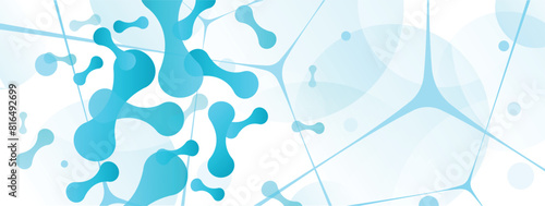 Micro probiotic microorganism, science background. Medicine and treatment.	