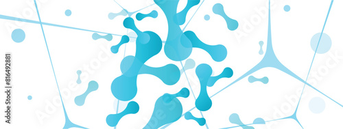 Micro probiotic microorganism, science background. Medicine and treatment.	