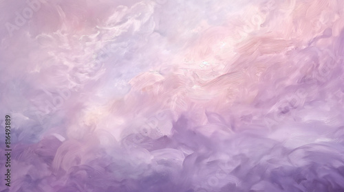 Background of Renaissance Cloud sky paintng  Lilac  Purple   Lavender - Art