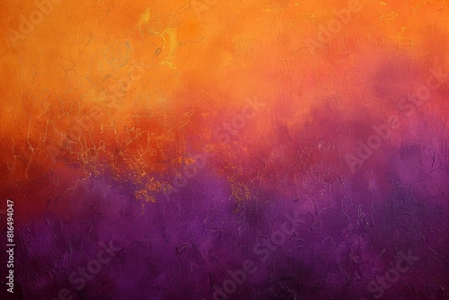 A textured orange and purple background with a subtle gradient, evoking the warmth of sunset or dusk, providing an inviting canvas for creative expression in the style of sunset or dusk.