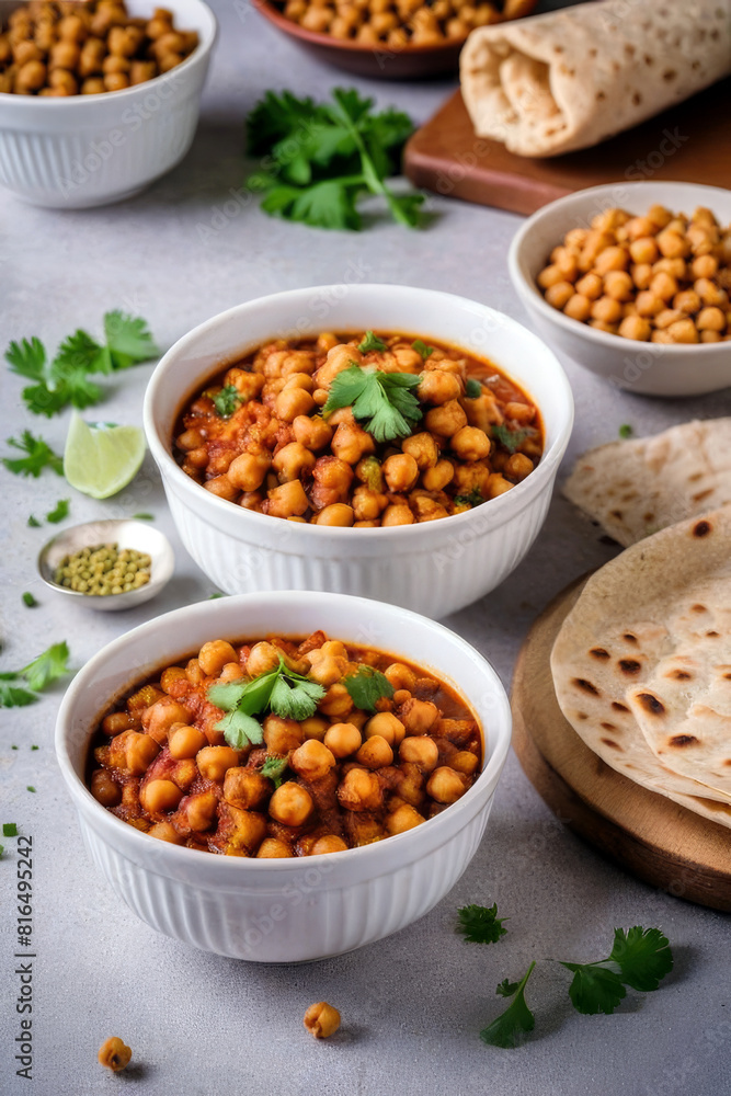 chickpeas masala, generated by artificial intelligence chickpeas masala, generated by artificial intelligence
