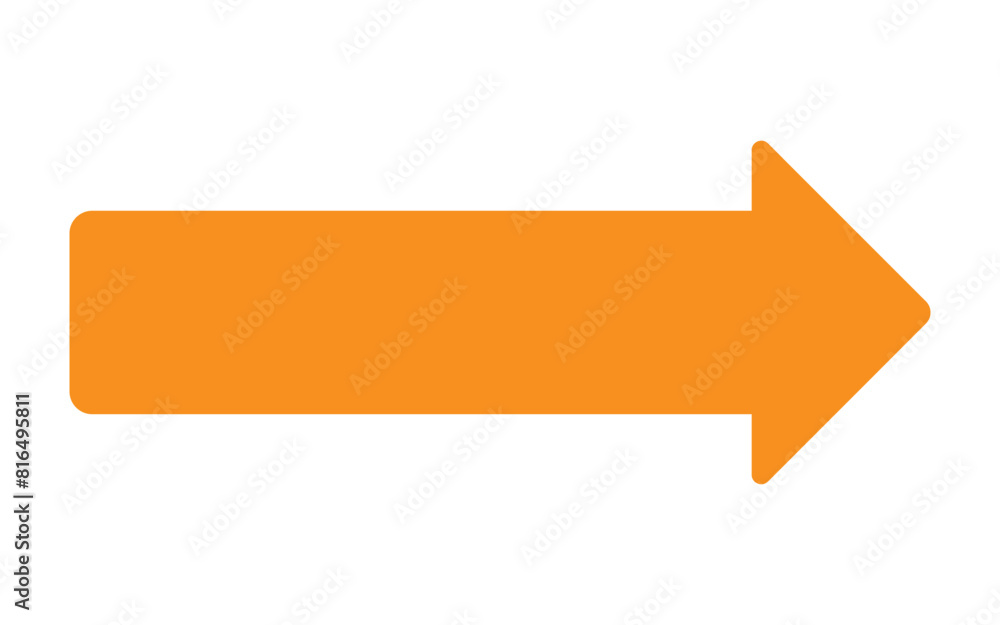 Orange Arrow Symbol. Vector, isolated. 11:11 Orange Arrow Symbol. Vector, isolated. 11:11